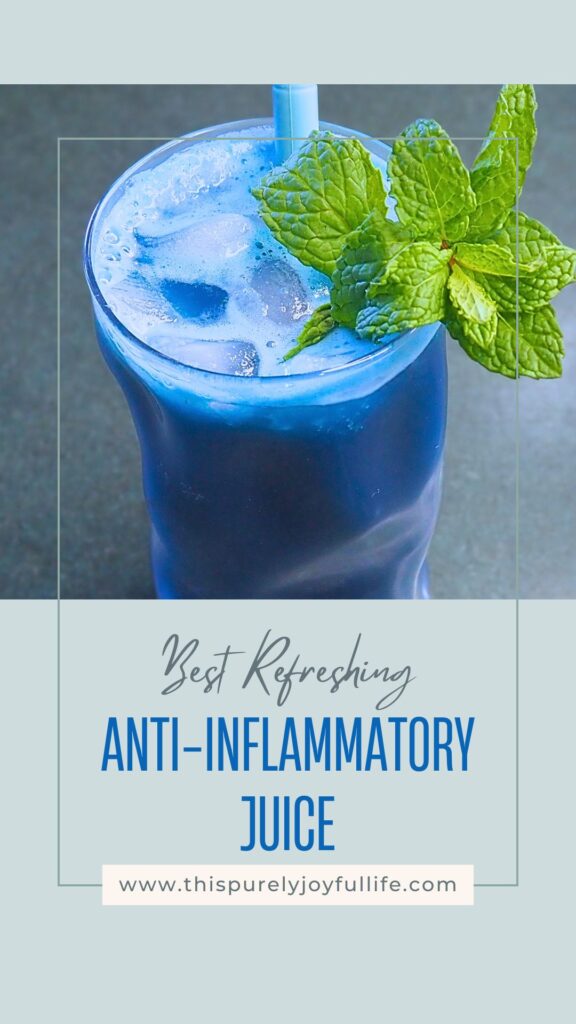 Anti-Inflammatory Juice #bluespirulina #anti-inflammatory #juicerecipes #healthy #guthealthy #immuneboost #refreshing #mint #ginger #cucumber #superfood