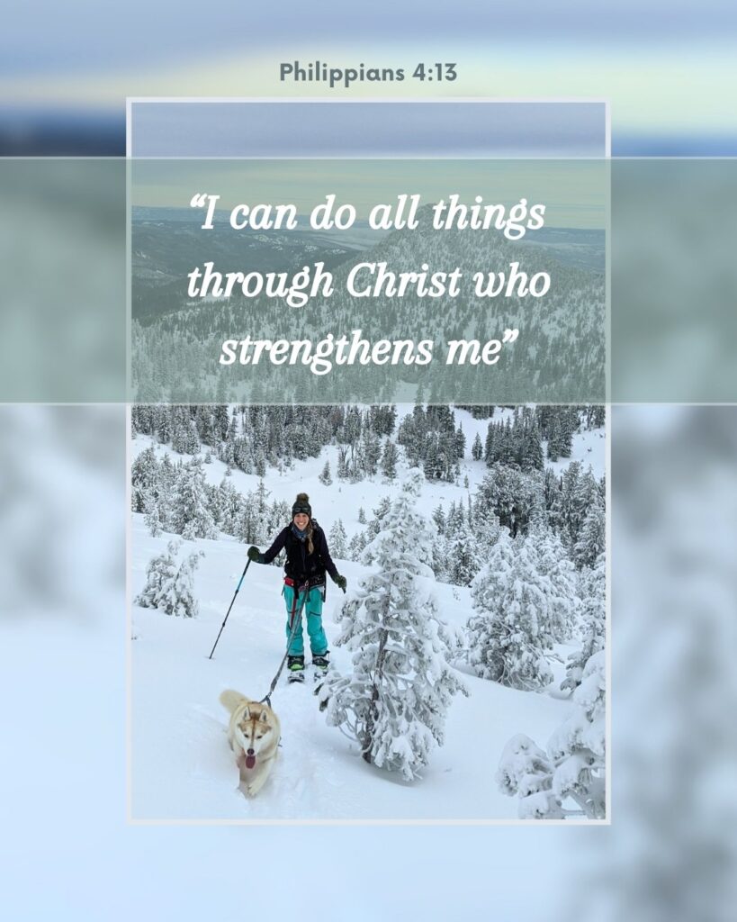 Verse Philippians 4:13. Christ strengthens me through Autoimmune Diagnosis