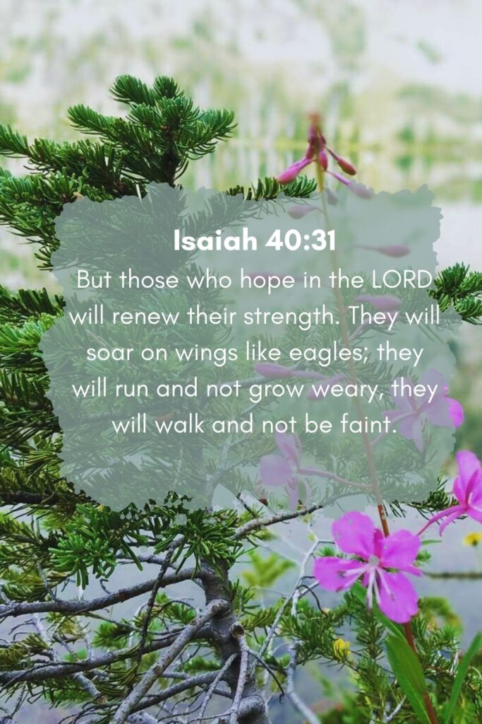 Verse Isaiah 40:31 Hope in the LORD. Finding hope when diagnosed with autoimmune disease.