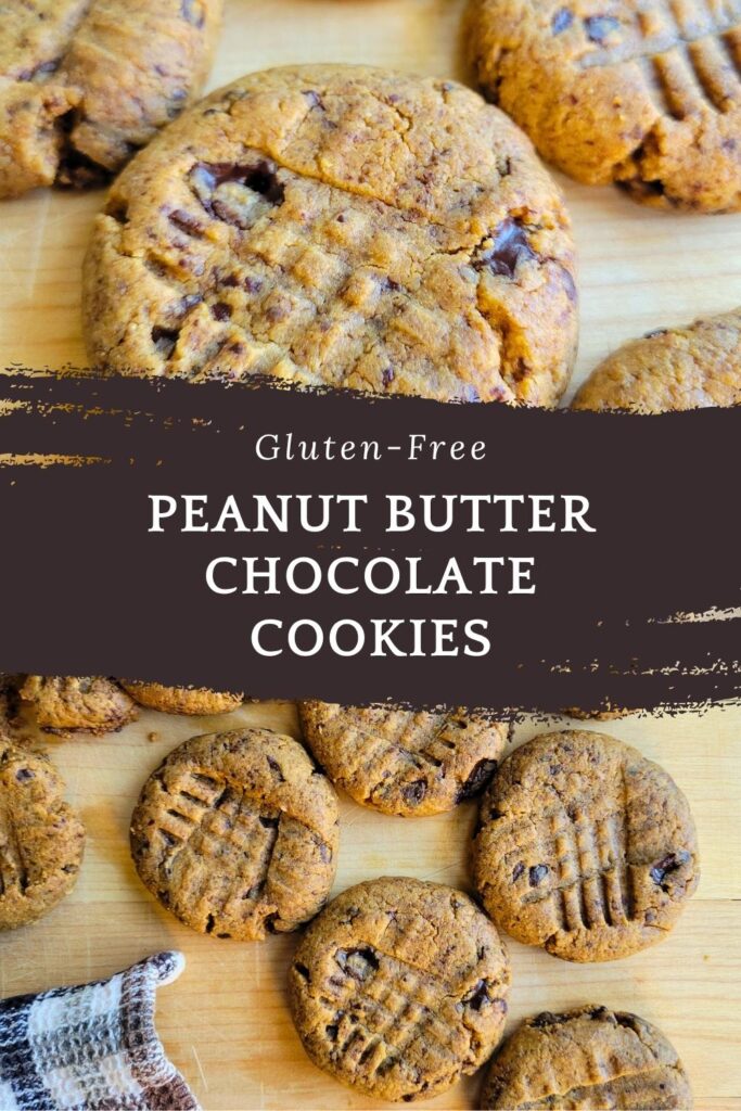 Gluten-free Peanut butter chocolate cookies graphic